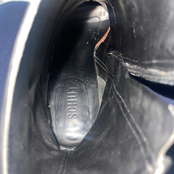 Schutz gold metallic heel boot - Picture 6 of 7